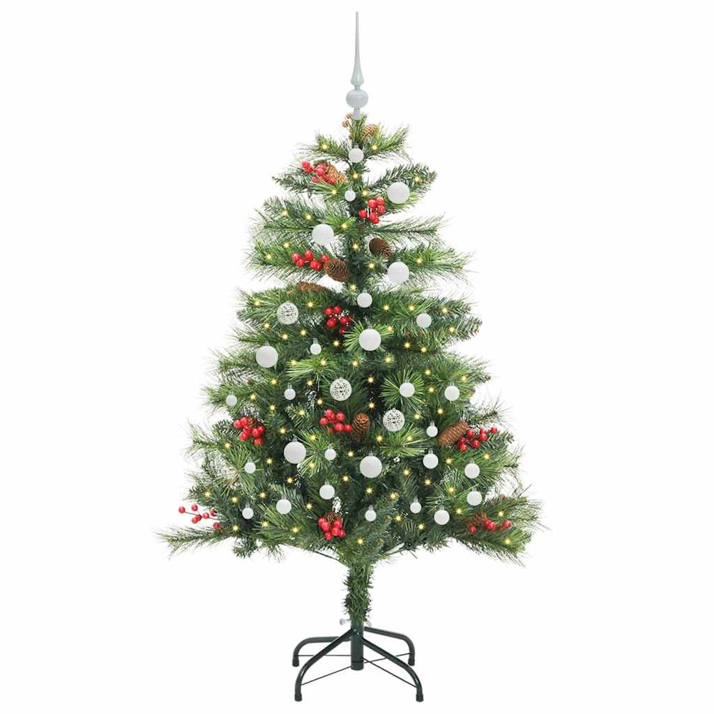 vidaXL Artificial Christmas Tree Green 150 cm PVC and Metal