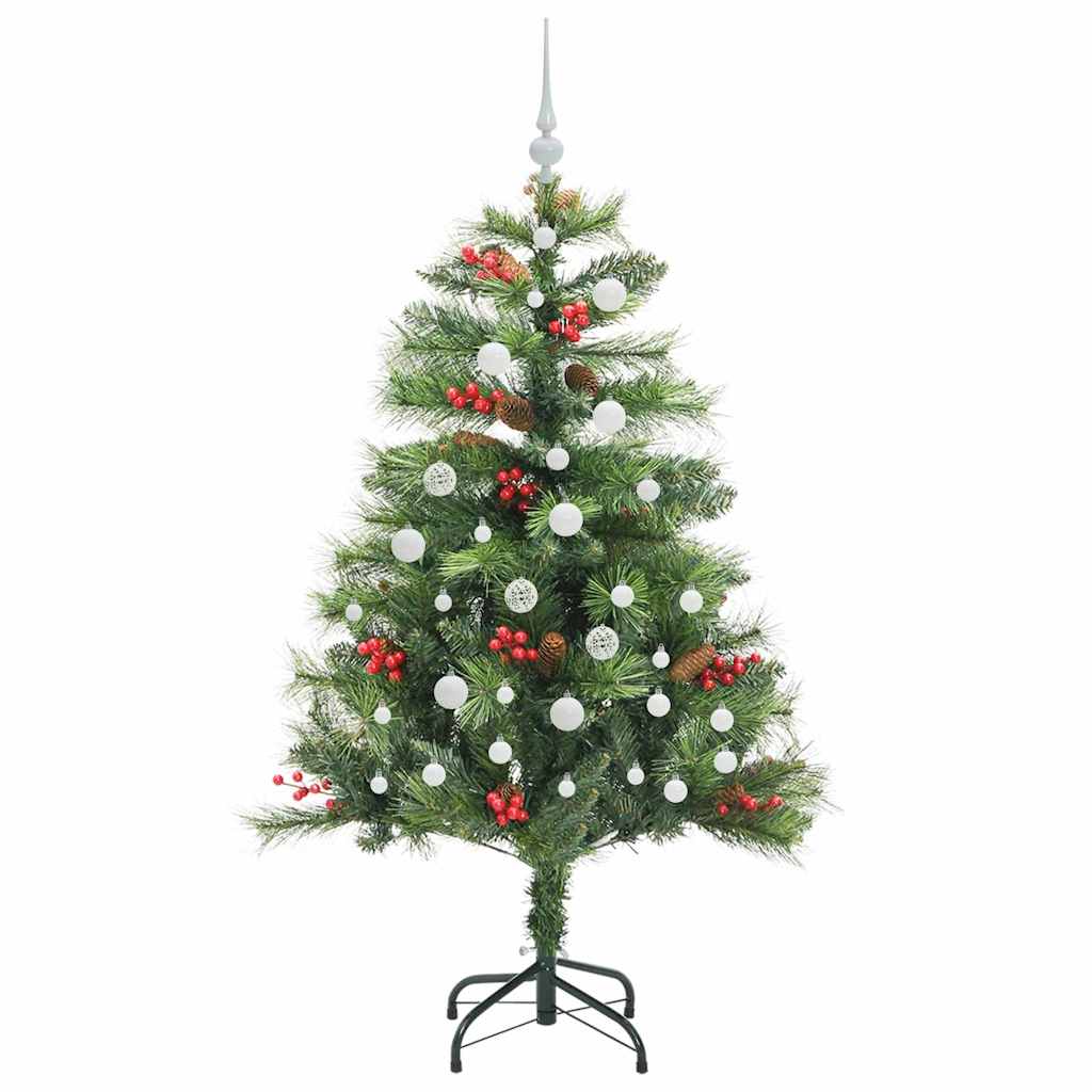 vidaXL Artificial Christmas Tree Green 150 cm PVC and Metal
