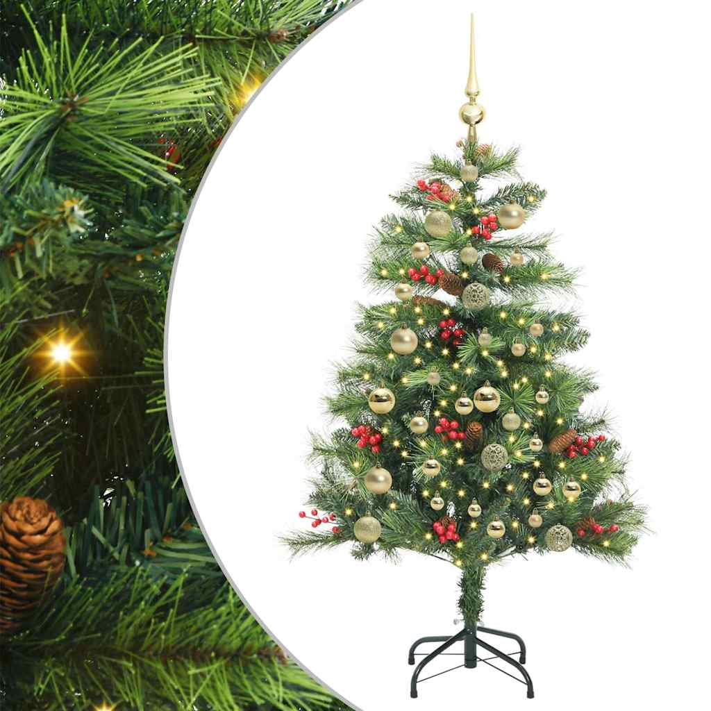 vidaXL Artificial Christmas Tree Green 150 cm PVC and Metal