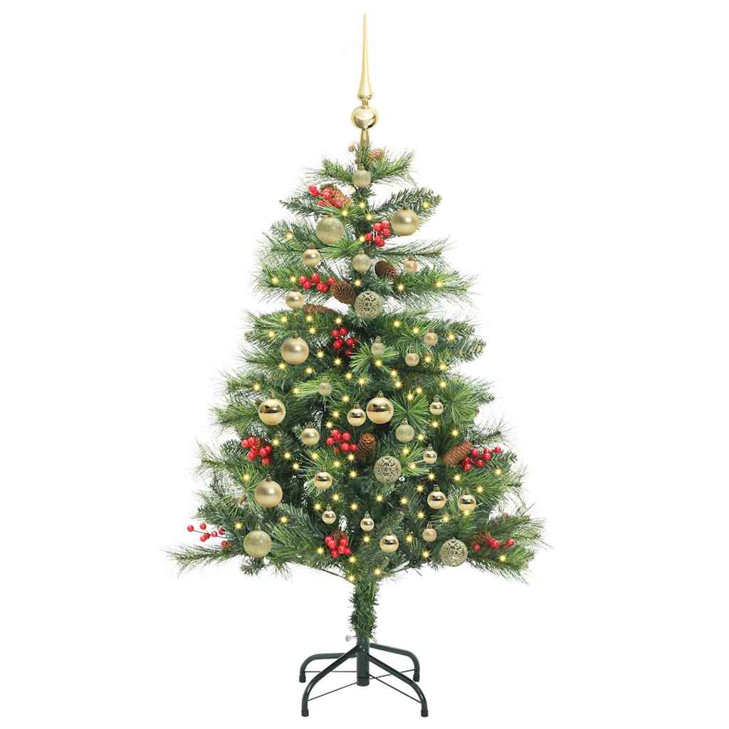 vidaXL Artificial Christmas Tree Green 150 cm PVC and Metal
