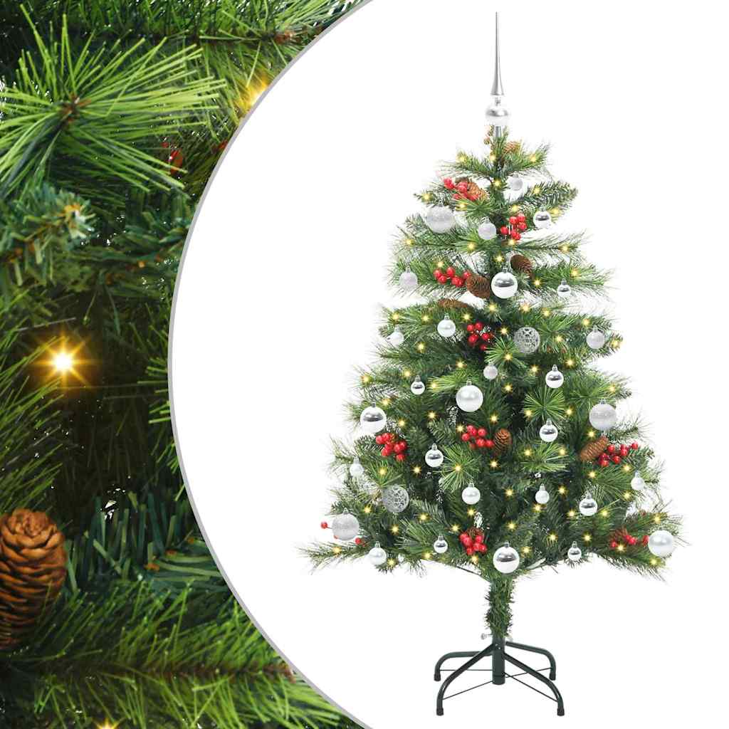 vidaXL Artificial Christmas Tree Green 150 cm PVC and Metal