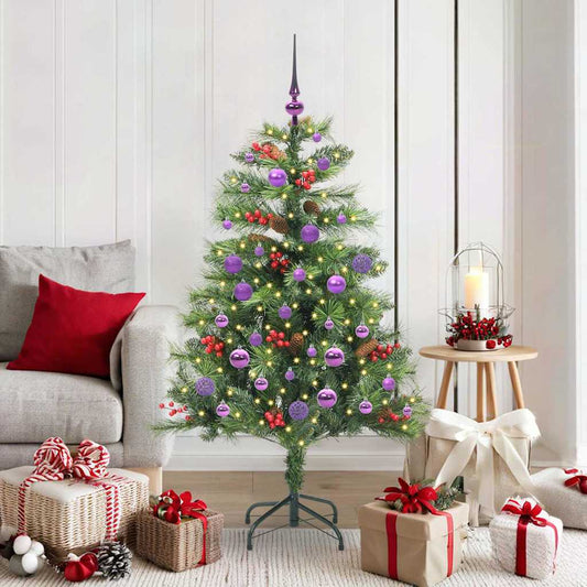 vidaXL Artificial Christmas Tree Green 150 cm PVC and Metal
