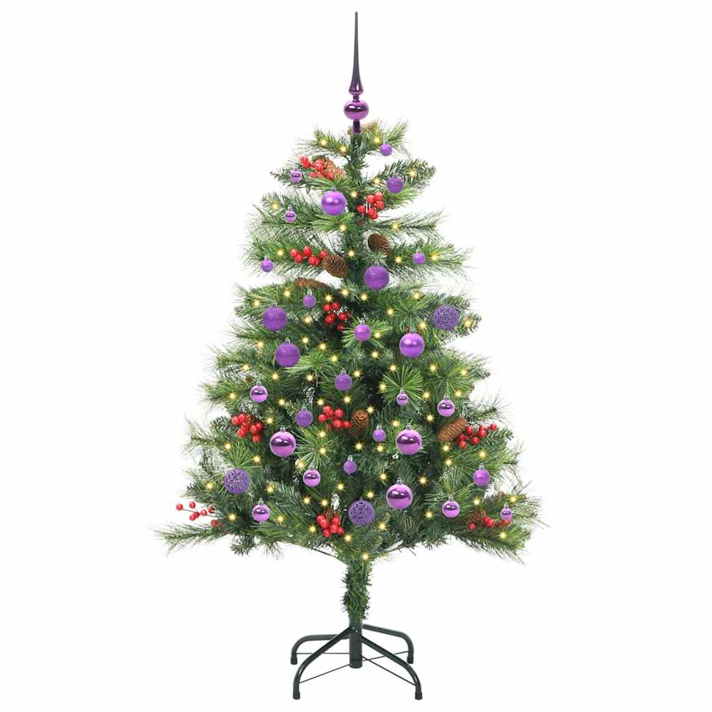 vidaXL Artificial Christmas Tree Green 150 cm PVC and Metal