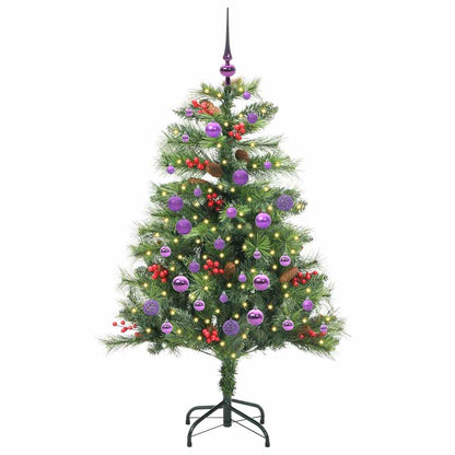 vidaXL Artificial Christmas Tree Green 150 cm PVC and Metal