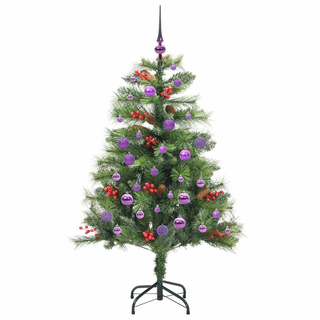 vidaXL Artificial Christmas Tree Green 150 cm PVC and Metal