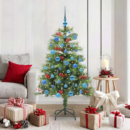 vidaXL Artificial Christmas Tree Green 150 cm PVC and Metal