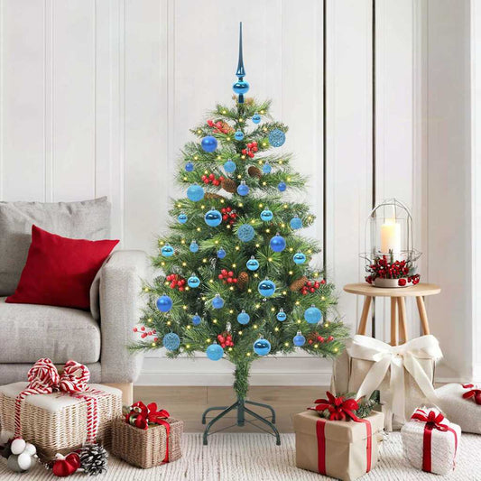 vidaXL Artificial Christmas Tree Green 150 cm PVC and Metal
