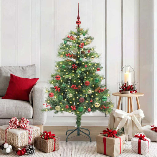 vidaXL Artificial Christmas Tree Green 150 cm PVC and Metal