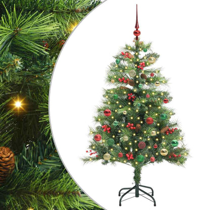 vidaXL Artificial Christmas Tree Green 150 cm PVC and Metal