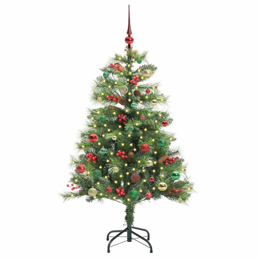 vidaXL Artificial Christmas Tree Green 150 cm PVC and Metal