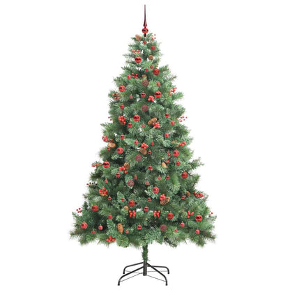 vidaXL Artificial Christmas Tree 300 LEDs Warm White PVC and Metal