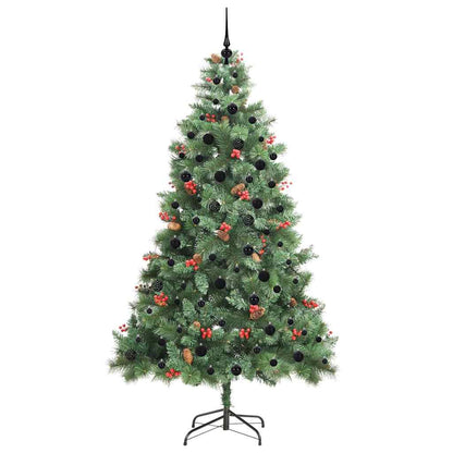 vidaXL Artificial Christmas Tree Green 240 cm PVC and Metal
