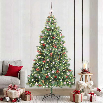 vidaXL Artificial Christmas Tree Green 240 cm PVC and Metal