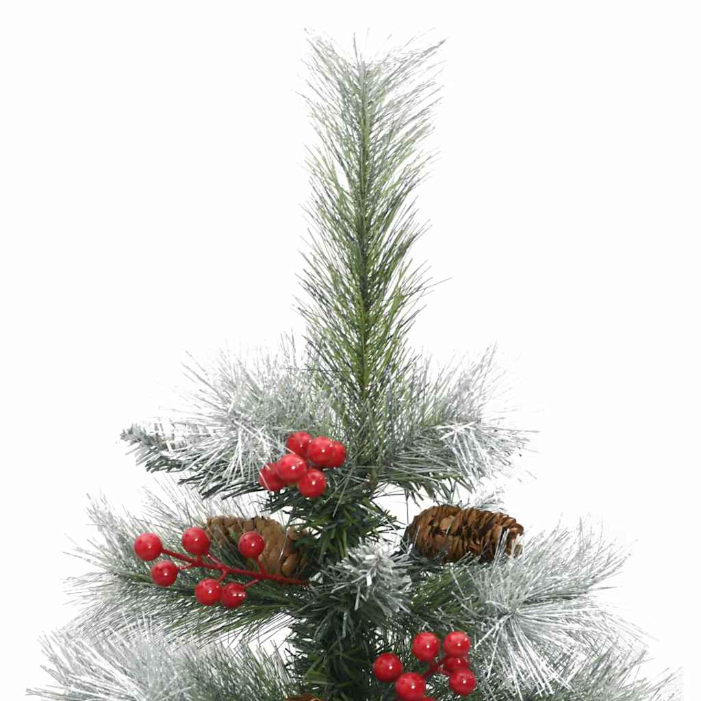 vidaXL Artificial Christmas Tree Green and white 120 cm