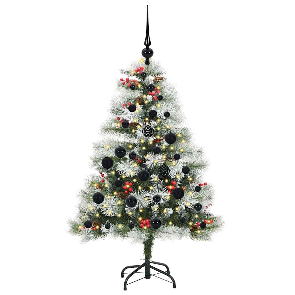 vidaXL Artificial Christmas Tree Green and white 120 cm