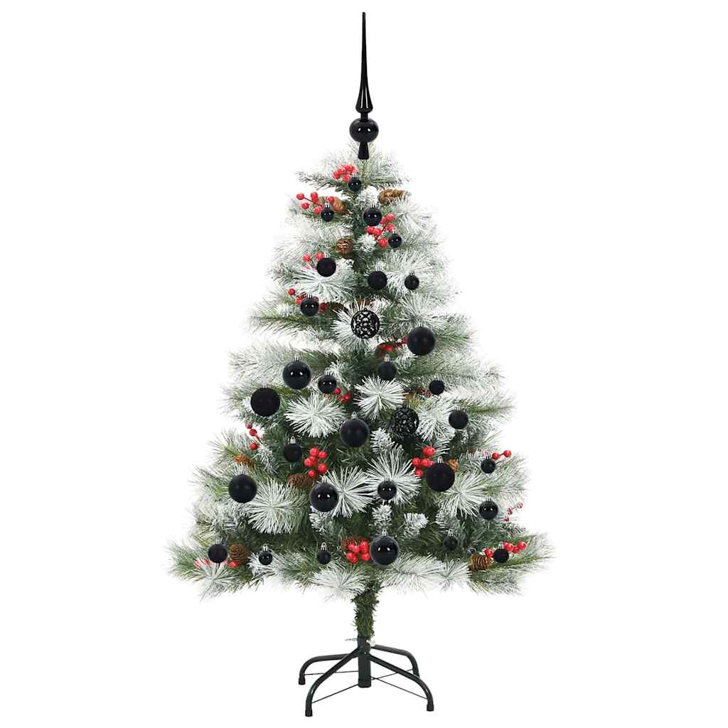 vidaXL Artificial Christmas Tree Green and white 120 cm