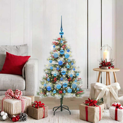 vidaXL Artificial Christmas Tree Green and white 120 cm