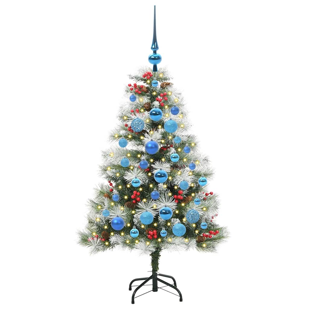 vidaXL Artificial Christmas Tree Green and white 120 cm
