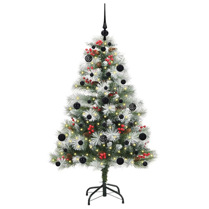 vidaXL Artificial Christmas Tree Green and white 150 cm