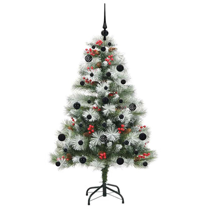 vidaXL Artificial Christmas Tree Green and white 150 cm