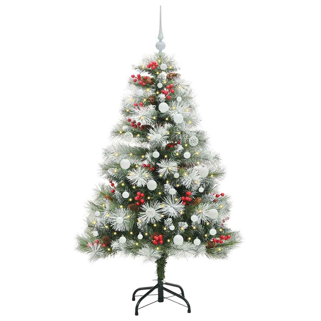 vidaXL Artificial Christmas Tree Green and white 150 cm