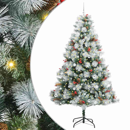 vidaXL Artificial Christmas Tree Green and white 240 cm