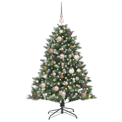 vidaXL Artificial Christmas Tree with 150 LEDs with Stand Green 120 cm