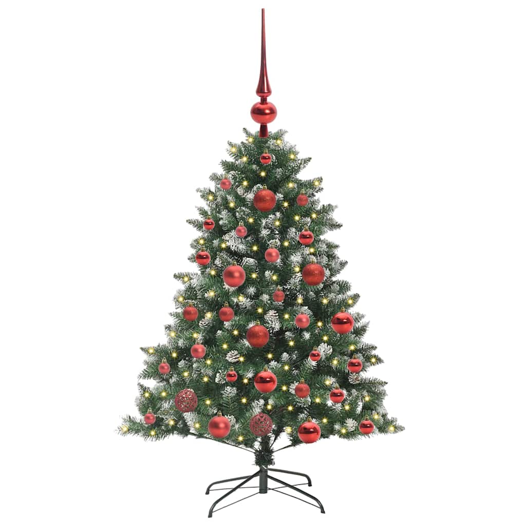 vidaXL Artificial Christmas Tree with 150 LEDs with Stand Green 120 cm