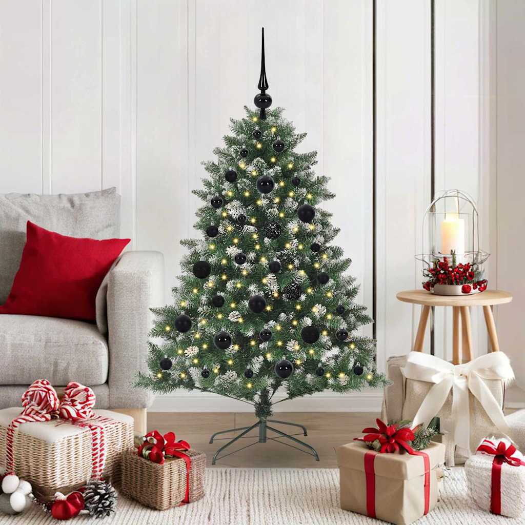 vidaXL Artificial Christmas Tree with 150 LEDs with Stand Green 120 cm