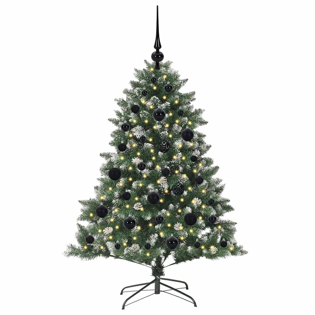 vidaXL Artificial Christmas Tree with 150 LEDs with Stand Green 120 cm