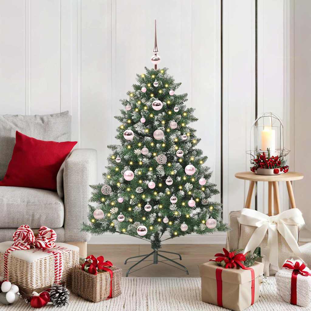 vidaXL Artificial Christmas Tree with 150 LEDs with Stand Green 120 cm