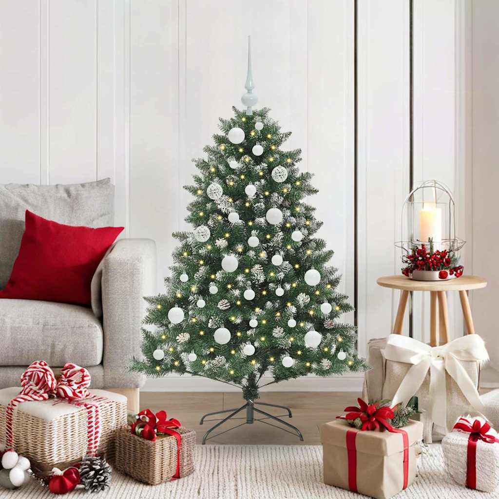 vidaXL Artificial Christmas Tree with 150 LEDs with Stand Green 120 cm