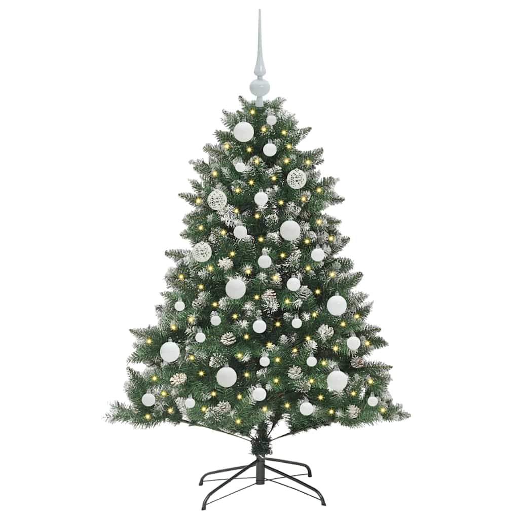 vidaXL Artificial Christmas Tree with 150 LEDs with Stand Green 120 cm