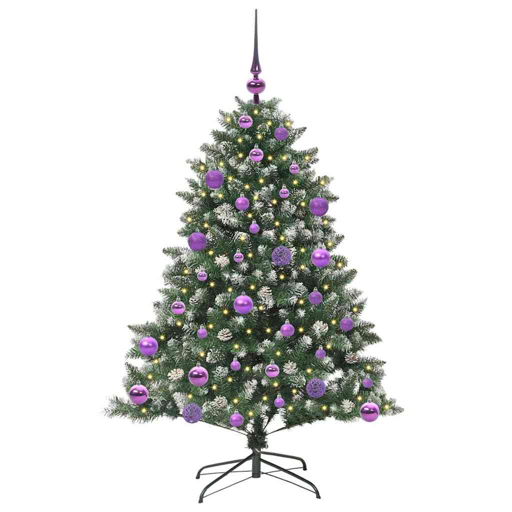 vidaXL Artificial Christmas Tree with 150 LEDs with Stand Green 120 cm