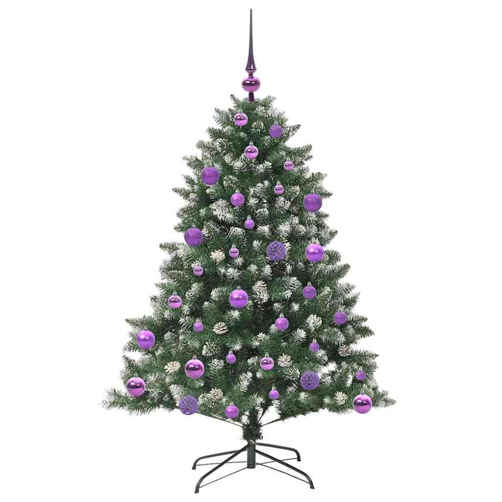 vidaXL Artificial Christmas Tree with 150 LEDs with Stand Green 120 cm