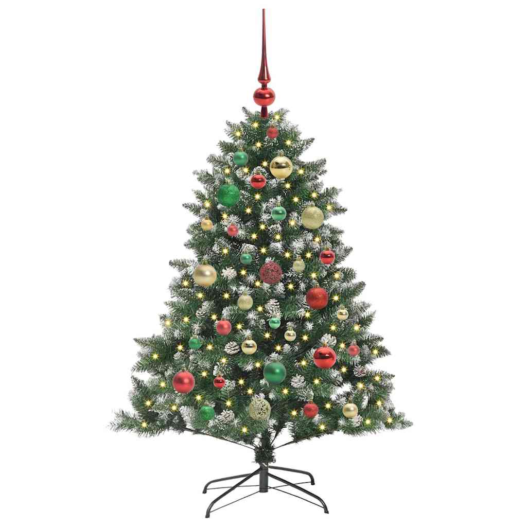 vidaXL Artificial Christmas Tree with 150 LEDs with Stand Green 120 cm