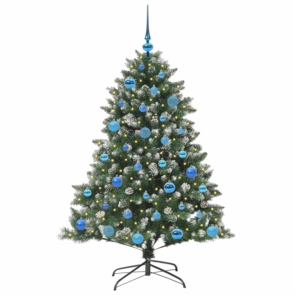 vidaXL Artificial Christmas Tree with 150 LEDs with Stand Green 150 cm