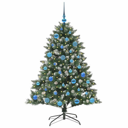 vidaXL Artificial Christmas Tree with 150 LEDs with Stand Green 150 cm