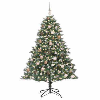 vidaXL Artificial Christmas Tree with 300 LEDs with Stand Green 180 cm
