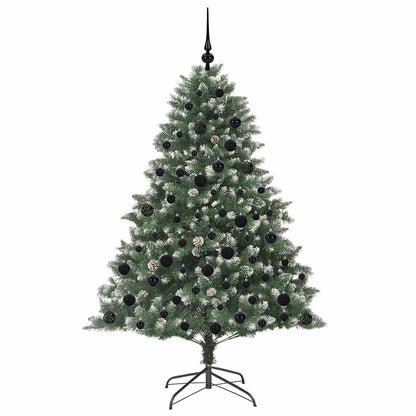 vidaXL Artificial Christmas Tree with 300 LEDs with Stand Green 180 cm
