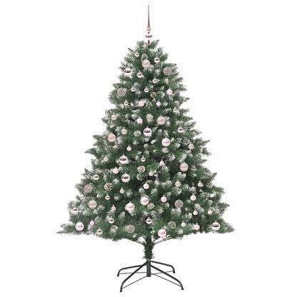 vidaXL Artificial Christmas Tree with 300 LEDs with Stand Green 180 cm
