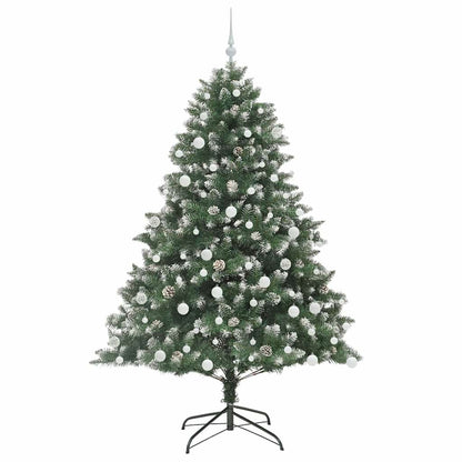 vidaXL Artificial Christmas Tree with 300 LEDs with Stand Green 180 cm