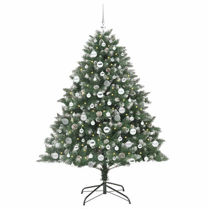 vidaXL Artificial Christmas Tree with 300 LEDs with Stand Green 180 cm