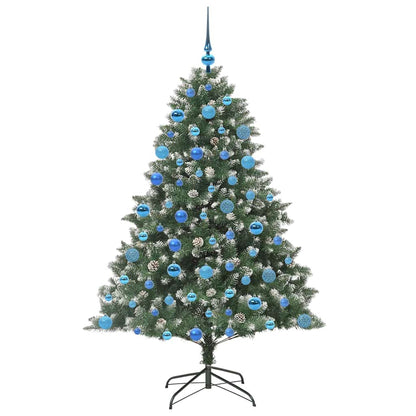 vidaXL Artificial Christmas Tree with 300 LEDs with Stand Green 180 cm