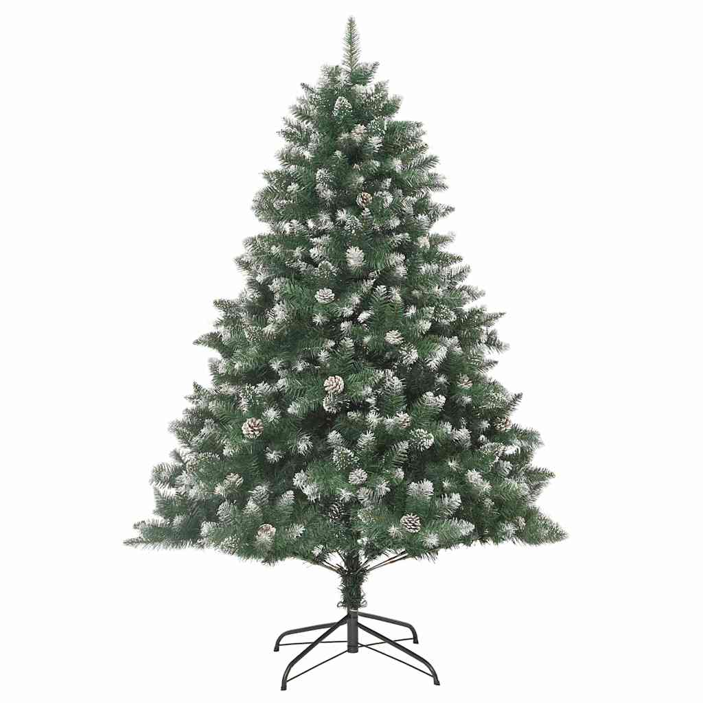 vidaXL Artificial Christmas Tree with 300 LEDs with Stand Green 210 cm