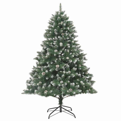 vidaXL Artificial Christmas Tree with 300 LEDs with Stand Green 210 cm