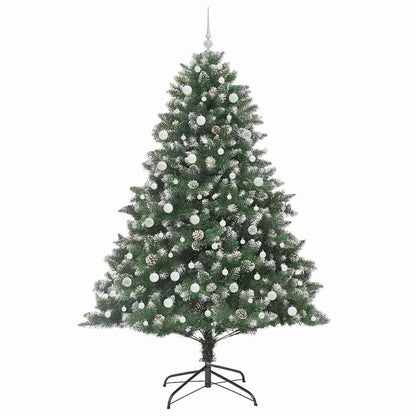 vidaXL Artificial Christmas Tree with 300 LEDs with Stand Green 240 cm
