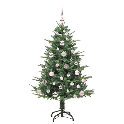 vidaXL Artificial Pre-lit Christmas Tree with Ball Set Green 120 cm