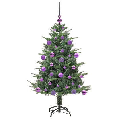 vidaXL Artificial Pre-lit Christmas Tree with Ball Set Green 120 cm