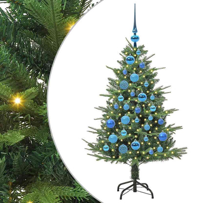 vidaXL Artificial Pre-lit Christmas Tree with Ball Set Green 120 cm